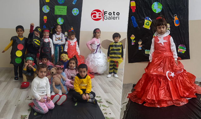 Şanlıurfalı miniklerden geri dönüşüm defilesi