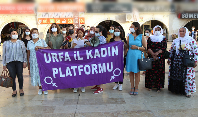 Afganistanlı kadınlar için Şanlıurfa'da açıklama