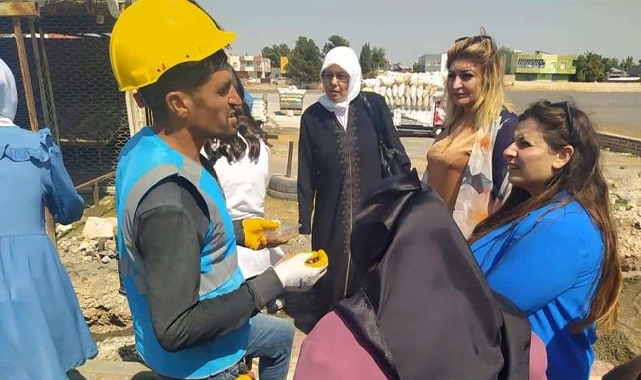 Başkan Ekinci’nin eşi Sibel Ekinci’den aşure ikramı