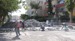 Haliliye'de iki mahallede kilitli parke çalışması başlatıldı
