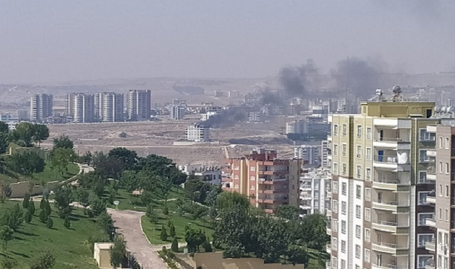 Karaköprü'de yangın!