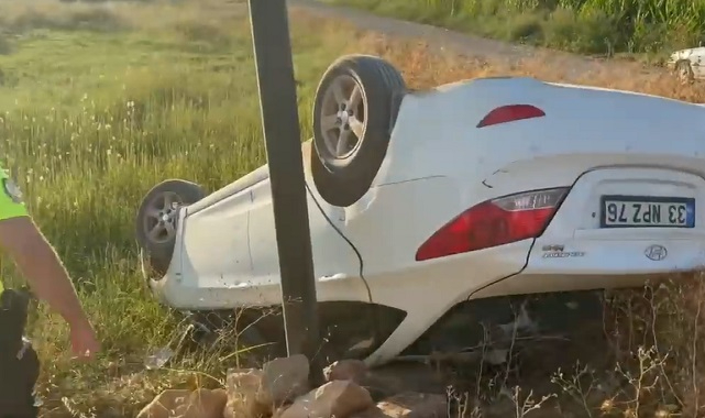 Şanlıurfa'da araç şarampole yuvarlandı: Yaralılar var