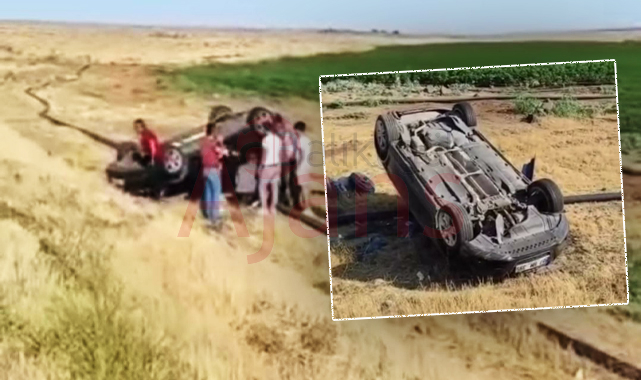 Şanlıurfa'da otomobil şarampole uçtu: Yaralılar var