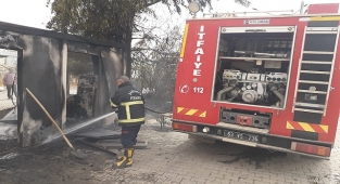 Şanlıurfa’daki çadır kentte yangın!