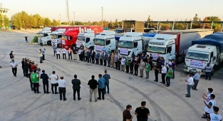 Şanlıurfa'dan Kastamonu'ya yardım araçları yola çıktı