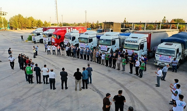 Şanlıurfa'dan Kastamonu'ya yardım araçları yola çıktı