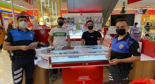 Urfa’da polis esnafı dolandırıcılara karışı bilgilendirdi