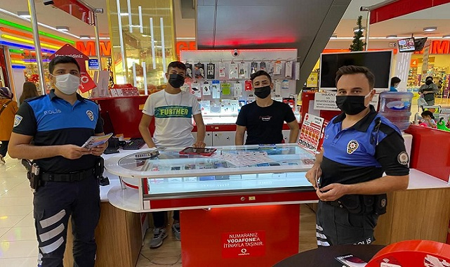 Urfa’da polis esnafı dolandırıcılara karışı bilgilendirdi