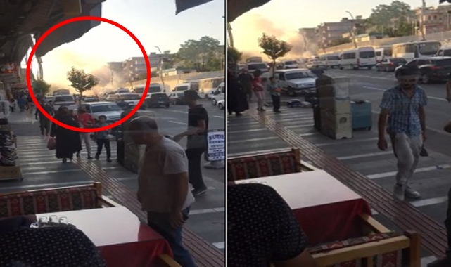 Urfa'nın göbeğinde araç yangını