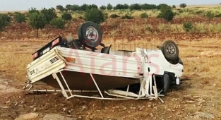 Yabani tavuğu ezmemek için direksiyonu kırdı: 3 kişi yaralandı