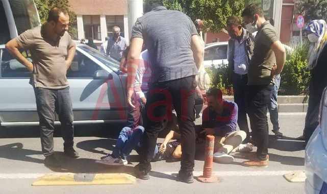 Atatürk Bulvarı'nda yine kaza: Karşıya geçmek isterken araç çarptı