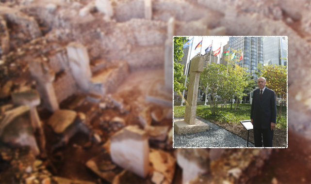 Cumhurbaşkanı Erdoğan New York'taki Göbeklitepe anıtını gezdi