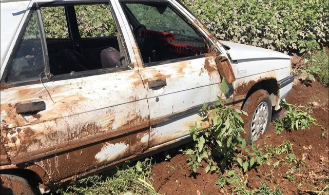 Direksiyon kıran sürücü pamuk tarlasına uçtu