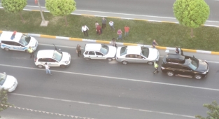 Karaköprü'de trafik kazası! 4 araç birbirine girdi