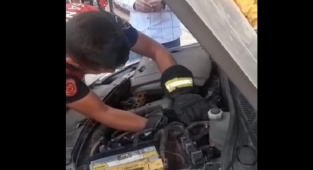 Otomobilin motorundan bakın ne çıktı?