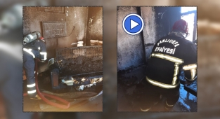 Şanlıurfa'da basın ilan kurumunun binasında yangın çıktı