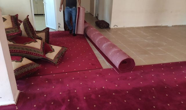 Suruç’ta taziye evlerindeki halılar toplatıldı