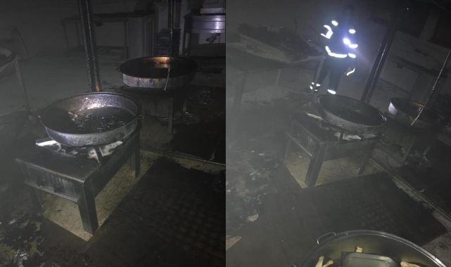 Urfa'da hastane mutfağında yangın