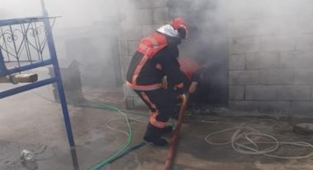 Birecik'te korkutan yangın: İtfaiye müdahale etti