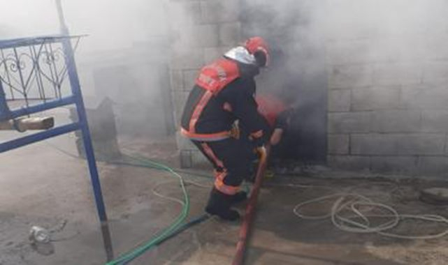 Birecik'te korkutan yangın: İtfaiye müdahale etti