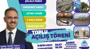 Eyyübiye Belediyesi toplu açılışa hazırlanıyor