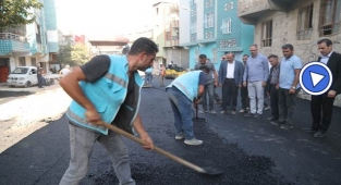 Eyyübiye’de asfalt çalışmaları devam ediyor