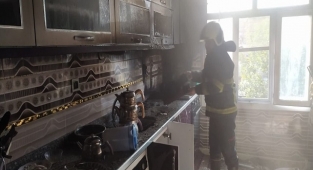 Eyyübiye’de mesken yangını