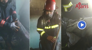 Haliliye'deki bir evde yangın