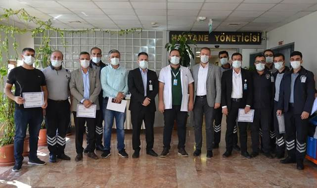 Hastane hırsızını yakalayan özel güvenlik personeli ödüllendirildi