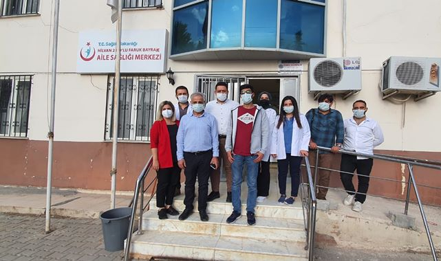 Hilvan ASM'lerinde aşı çalışmaları denetlendi