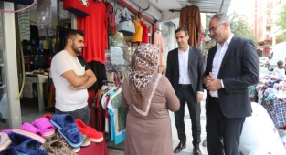 Mehmet Kuş esnaf ziyaretlerini sürdürüyor