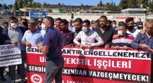Şanlıurfa'da işçilerin protestosu sürüyor