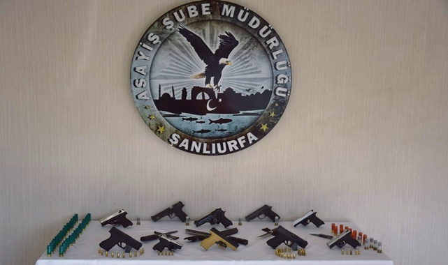 Şanlıurfa'da silah operasyonu: Tüfek, tabanca ve pala ele geçirildi
