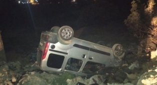 Şanlıurfalı sürücü ve bebeği Gaziantep'teki kazada yaralandı