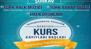ŞURKAV müzik ve halk oyunları kursları başlıyor