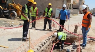 Suruç'ta elektrik şebekesi yer altına alınıyor