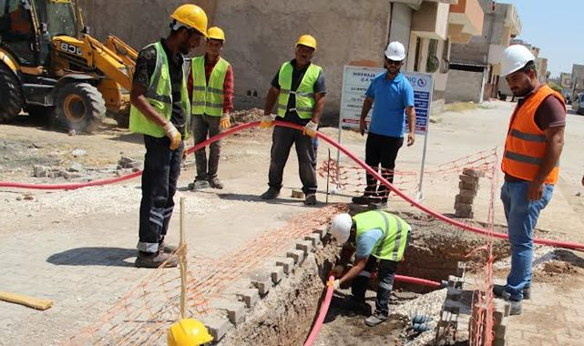 Suruç'ta elektrik şebekesi yer altına alınıyor