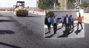 Viranşehir’in Yenişehir mahallesinde asfalt çalışması