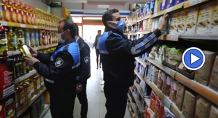 Haliliye’de zabıta zincir marketleri denetledi