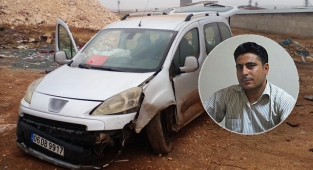 HDP eski Eyyübiye ilçe başkanının kullandığı araç şarampole yuvarlandı