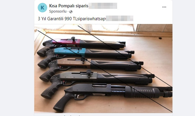 İnternetten silah satışı yapıyorlar