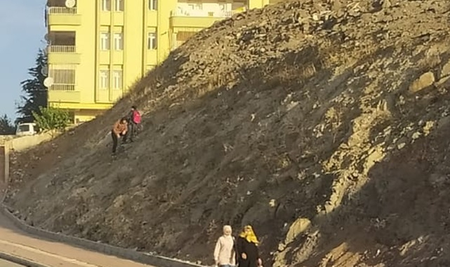 Karaköprü'de öğrencilerin survivor yarışmacılarını aratmayan görüntüleri