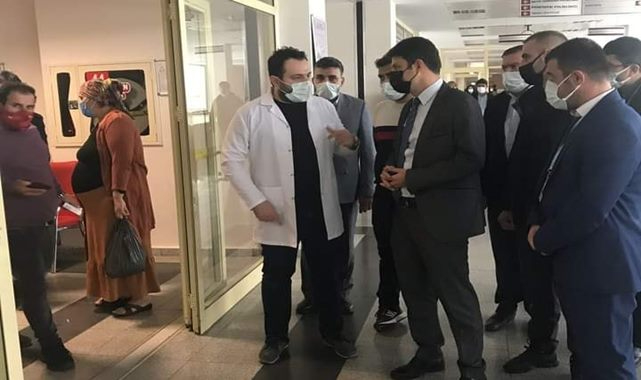 Kaymakam devlet hastanesinde incelemede bulundu