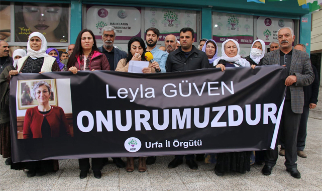 Leyla Güven’e hapis cezası verilmesine Şanlıurfa’da tepki