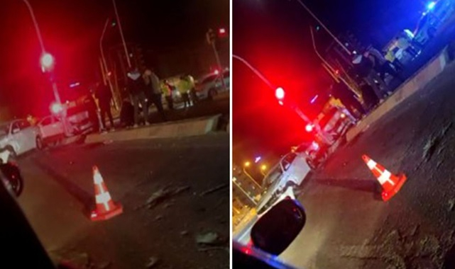 Maşuk'ta kontrolden çıkan araçlar birbirine girdi