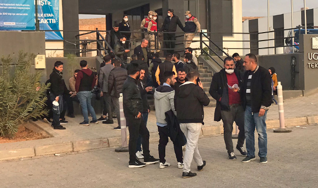 Şanlıurfa’da işçiler jandarma tarafından dışarı çıkarıldı