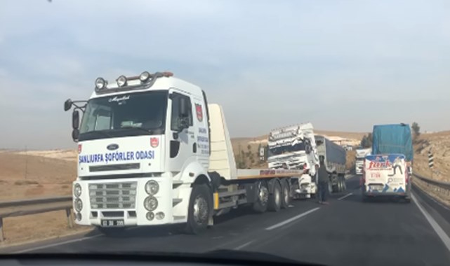 Suruç ölüm yolunda zincirleme trafik kazası