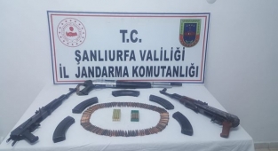 Suruç'ta silah operasyonu! Silah ve mühimmat ele geçirildi