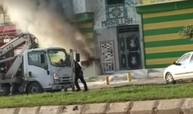 Eyyübiye'de elektrik panosu yangını