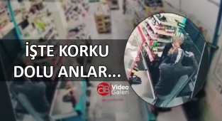 Eyyübiye’de silahlı soyguncu markete daldı